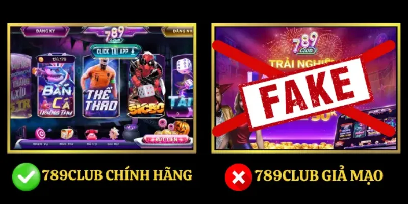 Thực trạng website 789Club fake